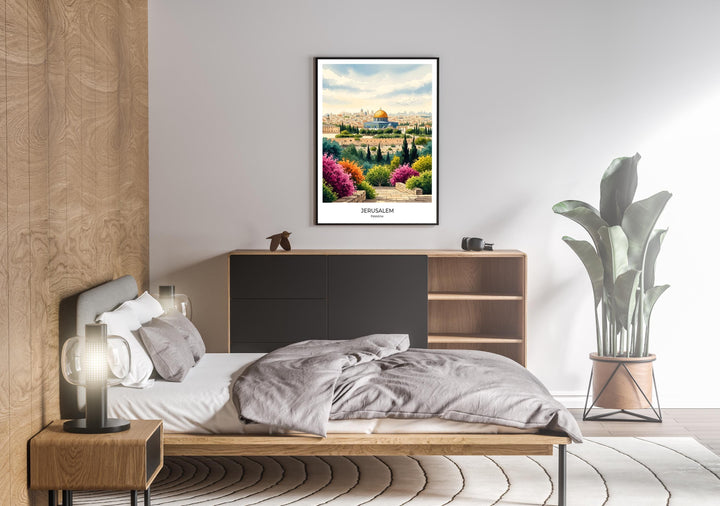 premium paper print of dome of the rock ready to frame