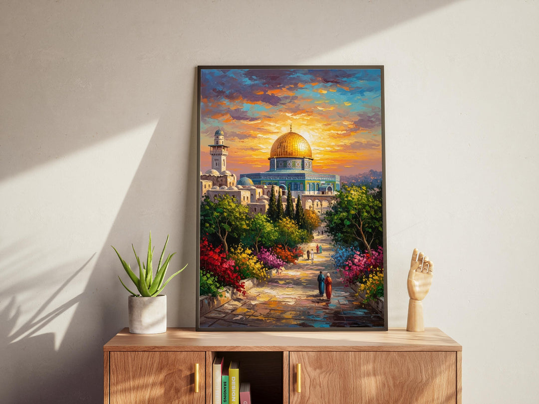 High-quality archival wall art print on premium paper texture