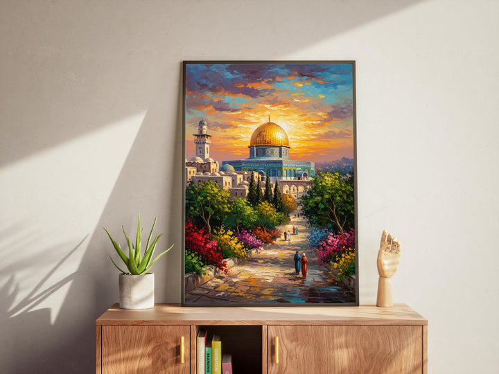 High-quality archival wall art print on premium paper texture