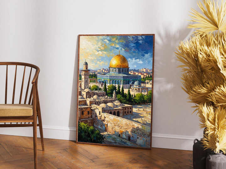 Jerusalem Al-Aqsa Mosque inspired wall art for home or office