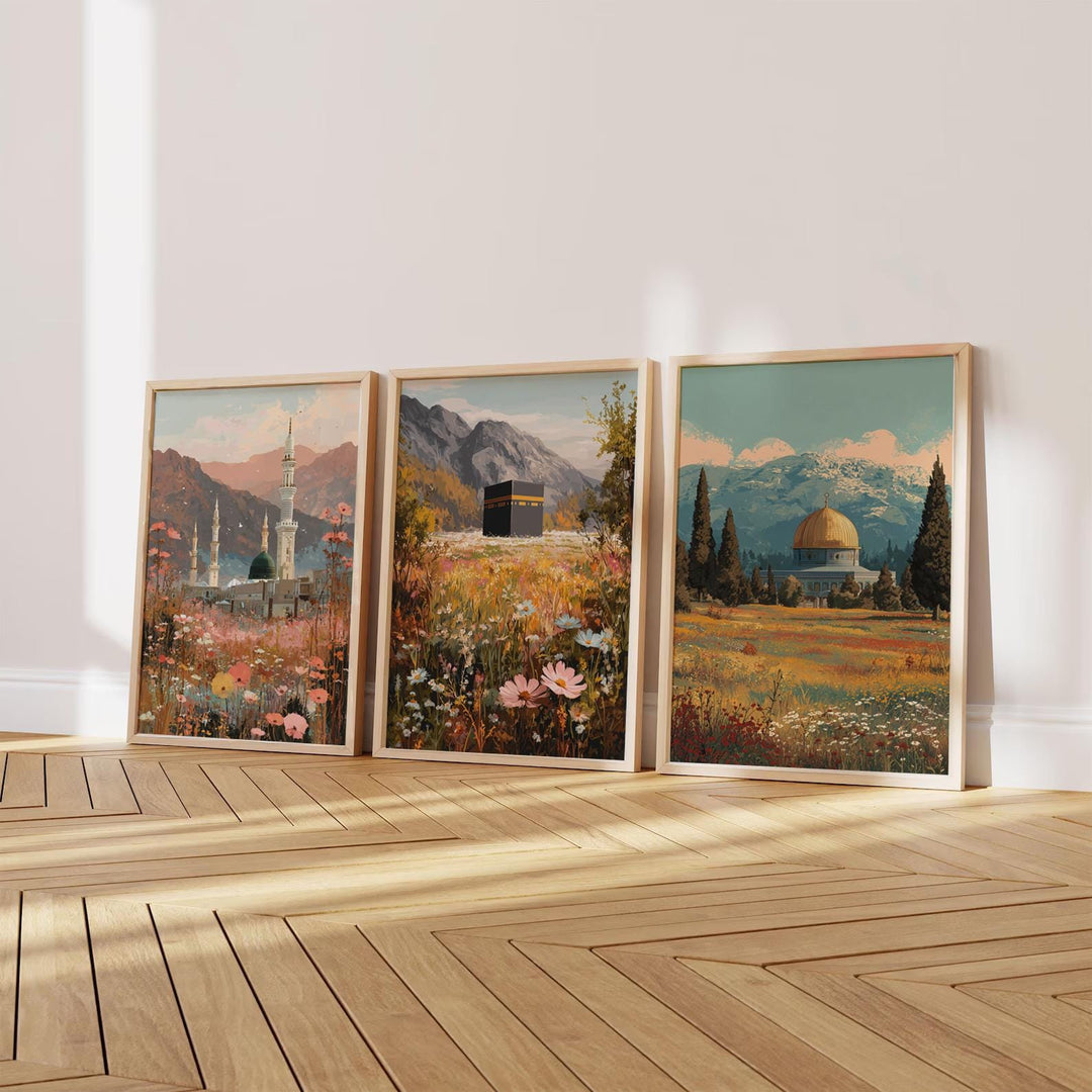Abstract Islamic art Al-Aqsa print for wall decor