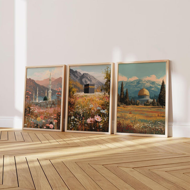Abstract Islamic art Al-Aqsa print for wall decor