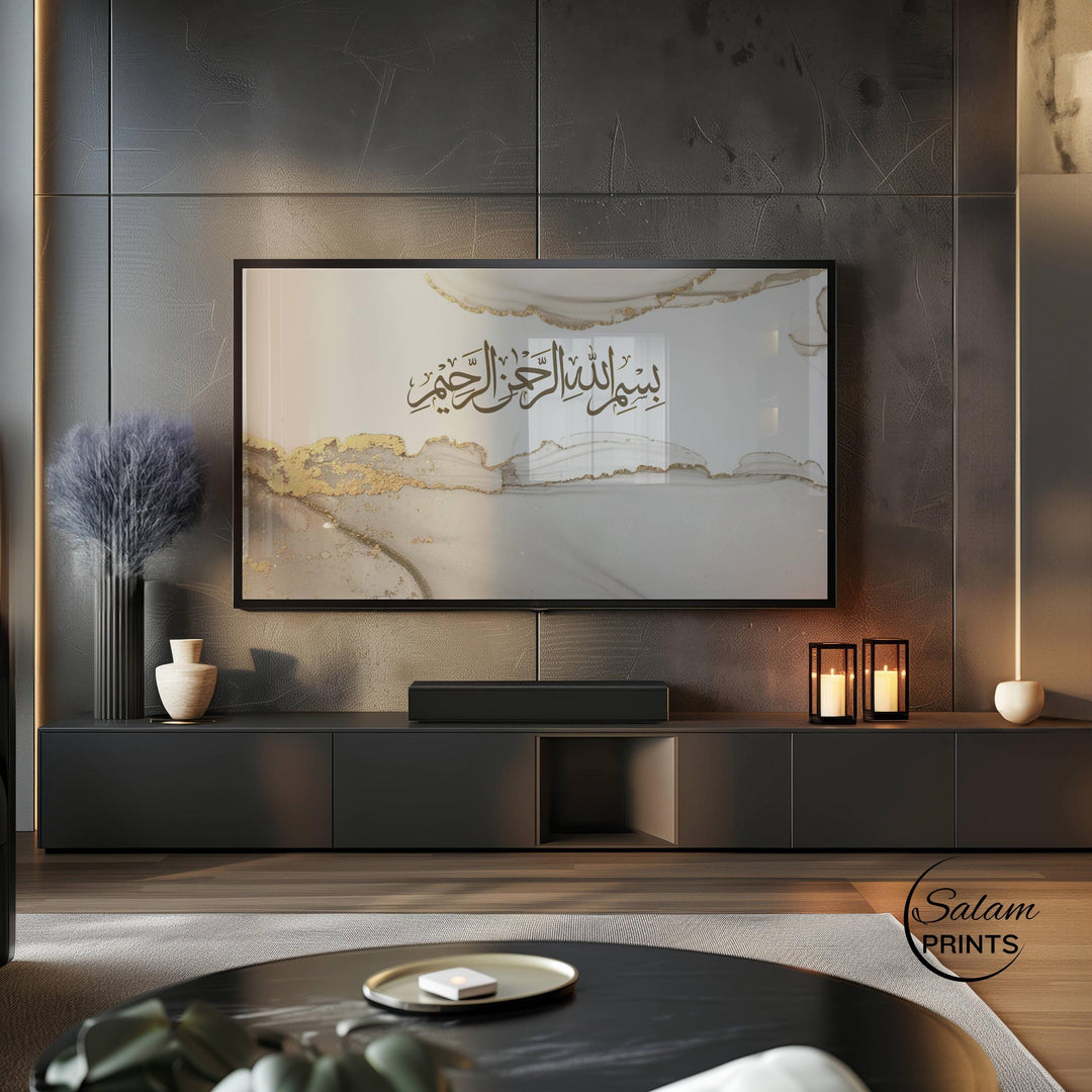 Samsung Frame TV compatible wall art display concept