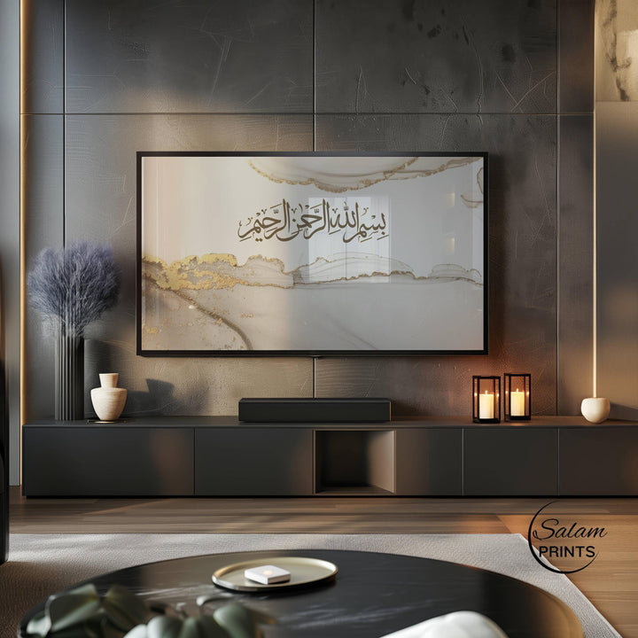 Samsung Frame TV compatible wall art display concept