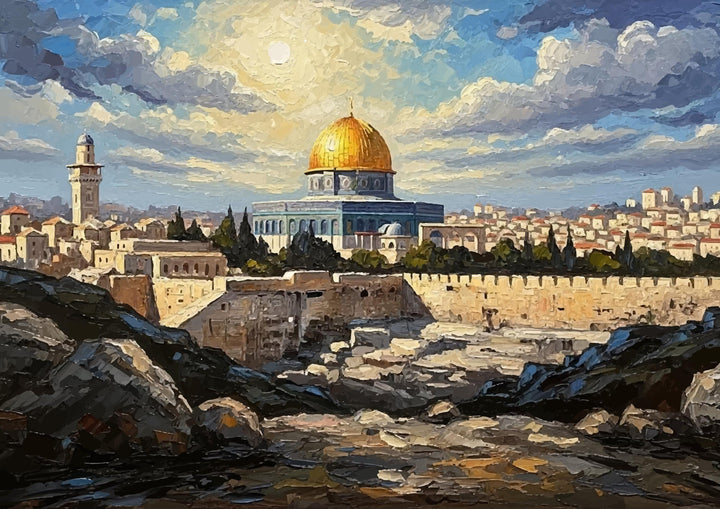 Travel-inspired wall art of Palestine’s sacred sites for homes