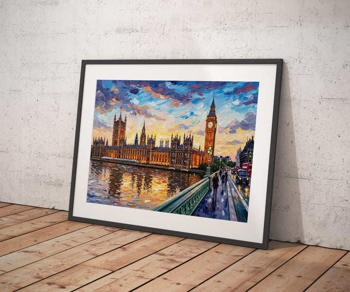 Historic Westminster decor wall art with clock tower