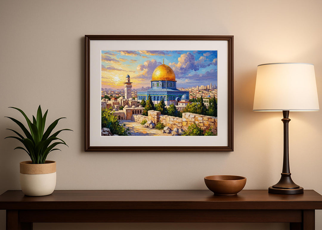 Al Aqsa Mosque inspired wall art – detailed architectural study