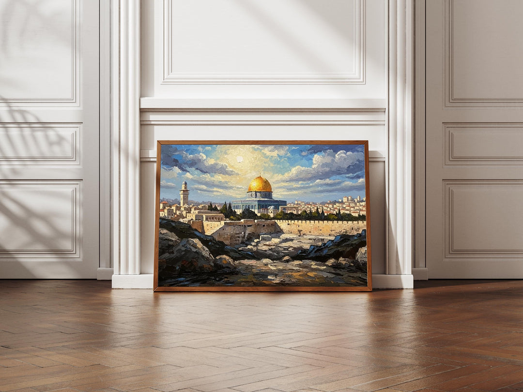 Al Aqsa Mosque architectural abstract Islamic design wall art