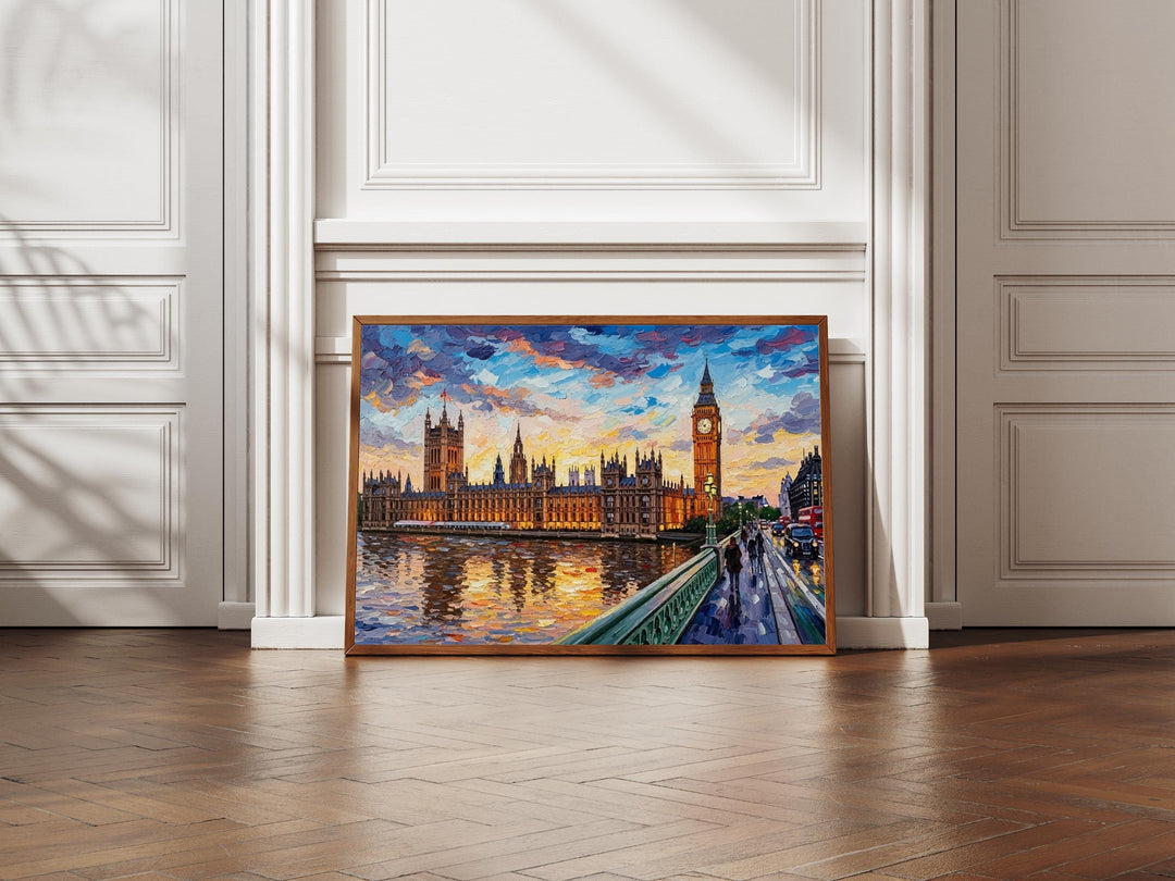 Westminster skyline wall decor featuring Big Ben