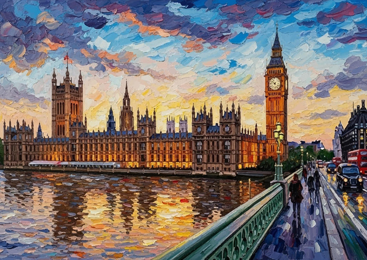 Premium wall art of London skyline and Big Ben