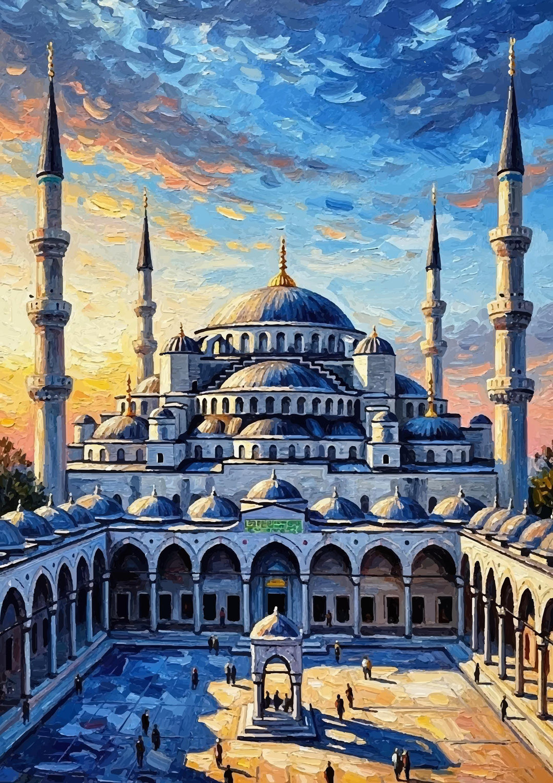 Premium canvas print featuring Blue Mosque for interior decor
