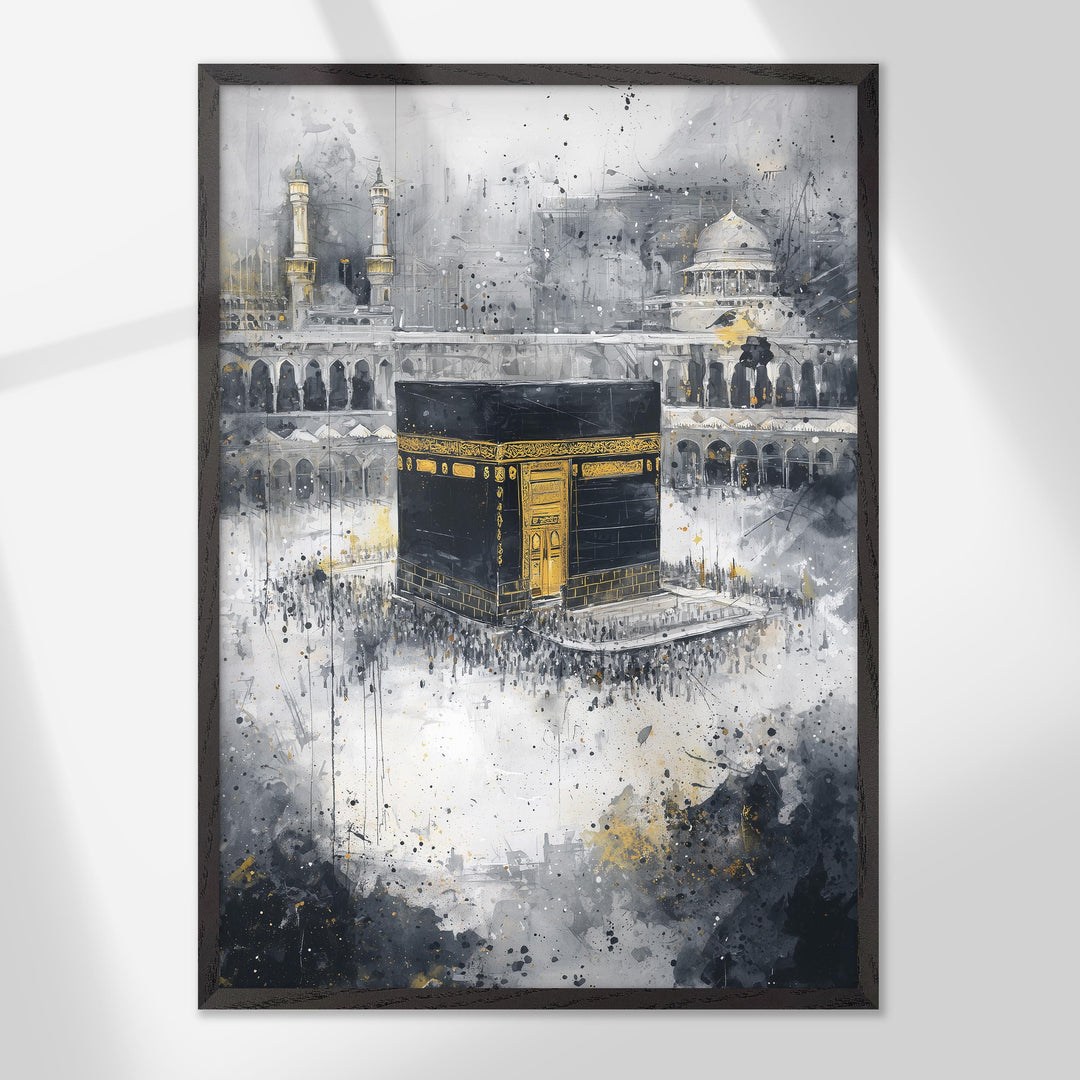 Balanced three-panel composition ideal for living rooms and prayer corners