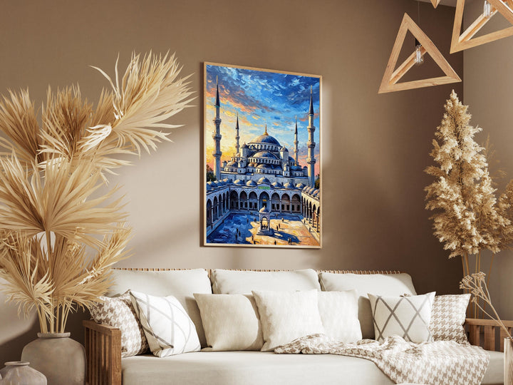 Moody Ottoman architecture study in canvas wall art