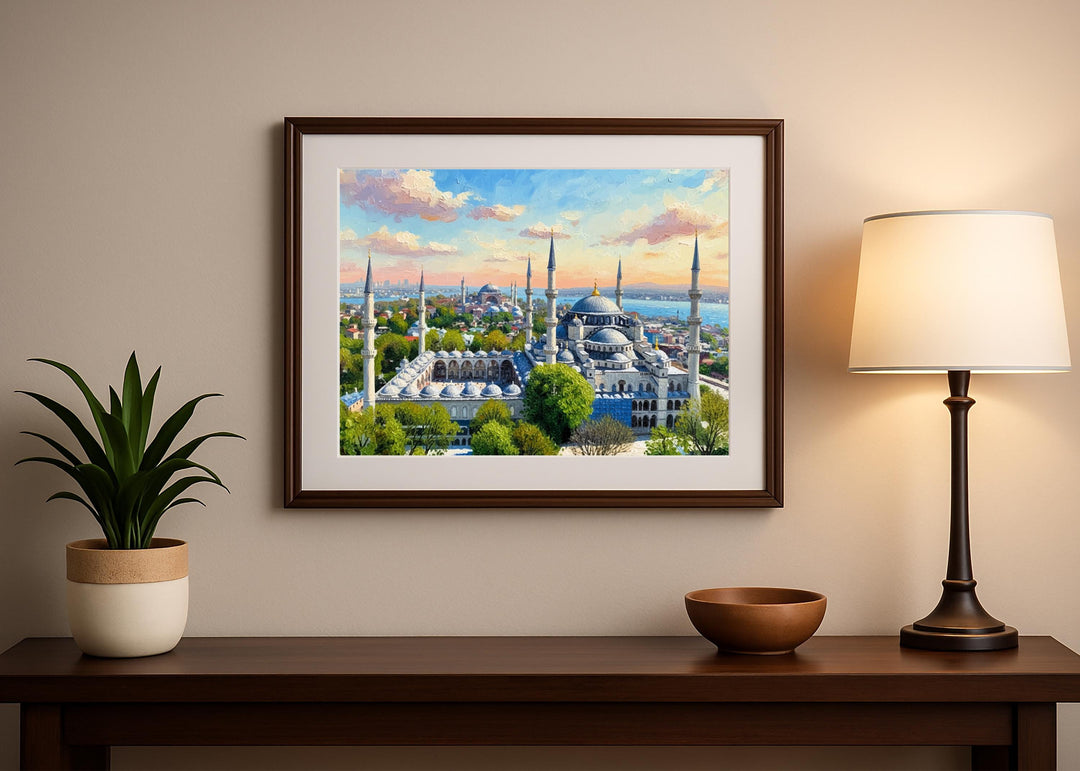 Sultanahmet district architectural detail in home decor print