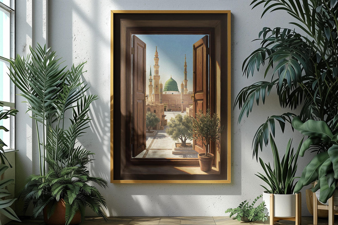 Full Medina wall art composition showcasing arches and skyline details