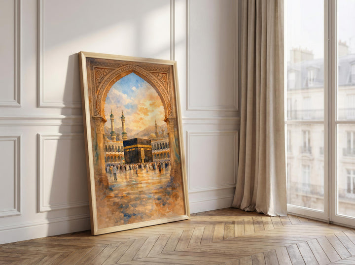 Vivid Kaaba-inspired wall art poster