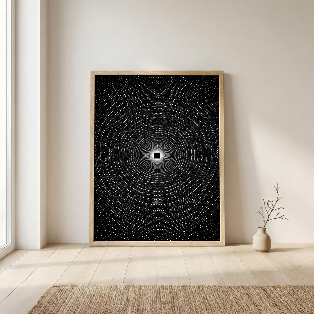 print styled on a modern gallery wall for a minimalist decor look