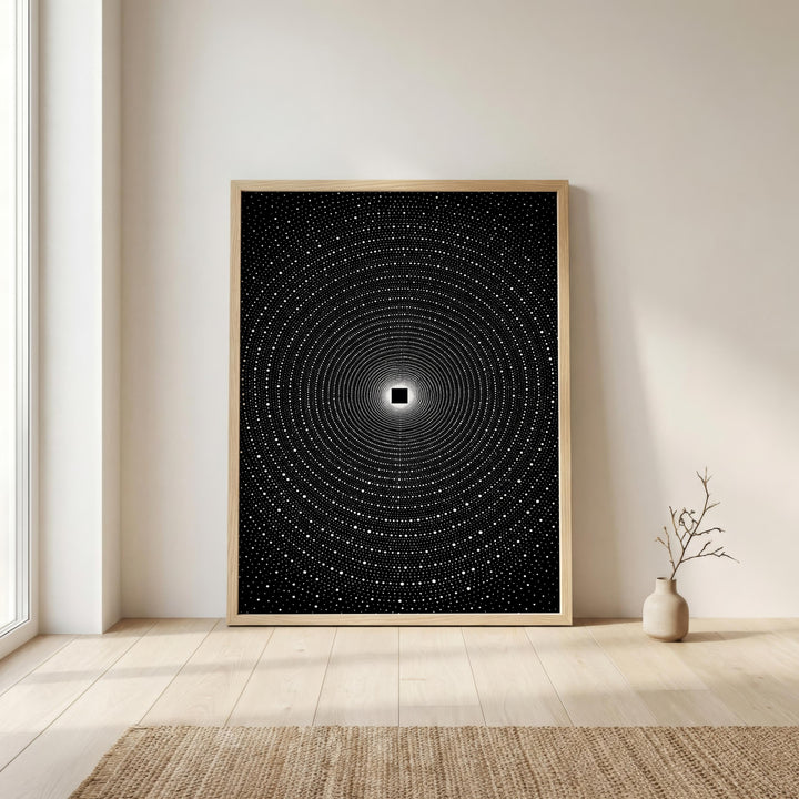 print styled on a modern gallery wall for a minimalist decor look