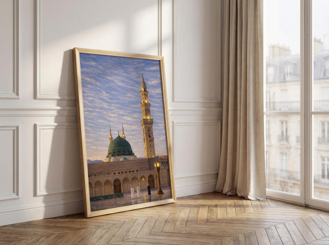 Ramadan and Eid inspired wall art of Medina Masjid Nabawi for gift