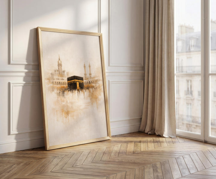 balanced composition showing spiritual architecture lines in soft neutrals
