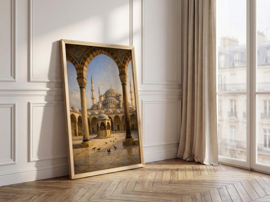ottoman architecture details on premium archival paper print