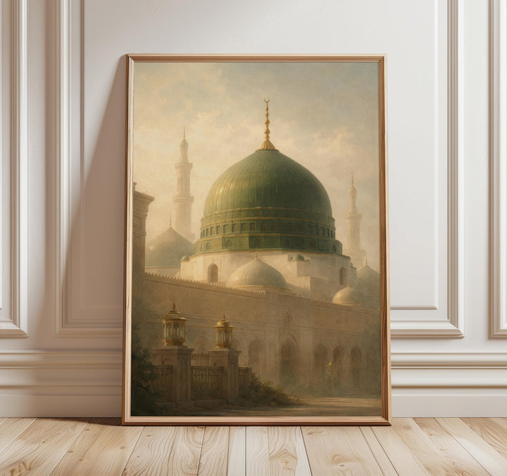 Green Dome Medina wall art shown full view with neutral tones