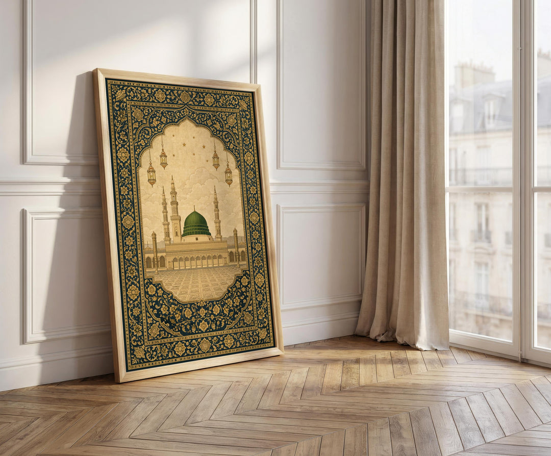 Prophet Mosque Medina poster design for Islamic home decor