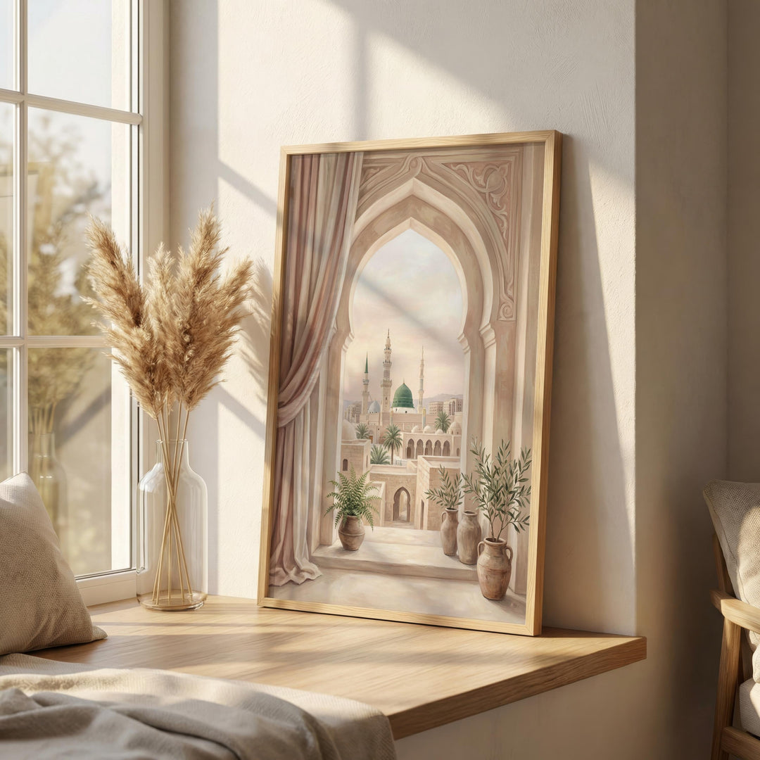 Blush Medina archway scene suitable for living spaces