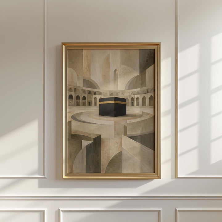 Neutral sacred geometry decor wall art suitable for living room or bedroom