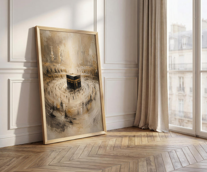 Ready-to-frame Kaaba print with matte finish for wall display