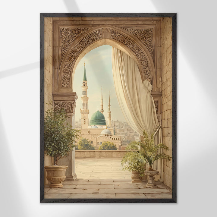 Middle Eastern architectural motif trio for contemporary home decor