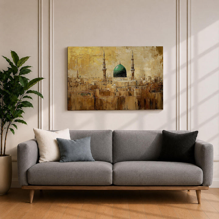 Gallery wrap framed canvas ready to hang Islamic decor