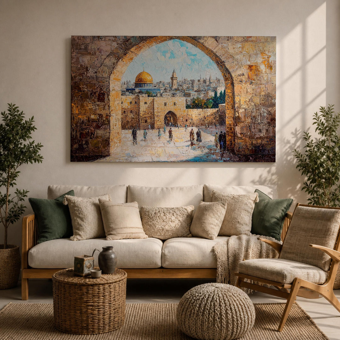 Qubbat As-Sakhrah motif on premium framed canvas