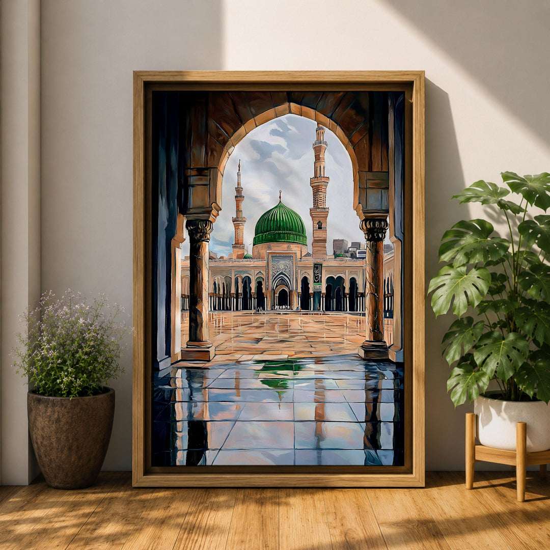 High-quality canvas print with archival inks for longevity