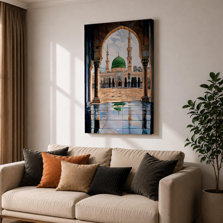 Ready-to-hang framed wall art suitable for galleries
