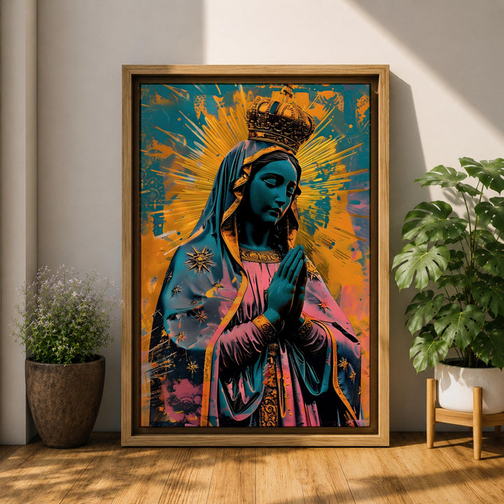 Upgrade sacred space with Our Lady of Guadalupe Catholic wall art.