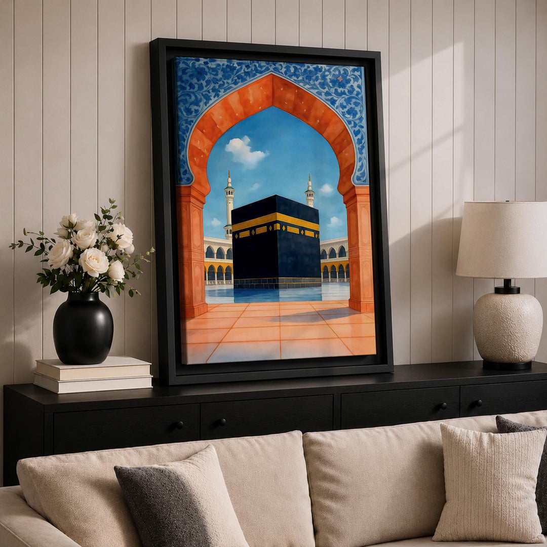 Ready-to-hang frame and hardware on the wall art