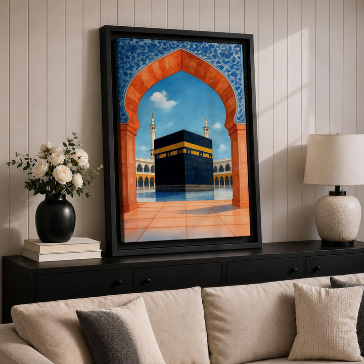Ready-to-hang frame and hardware on the wall art
