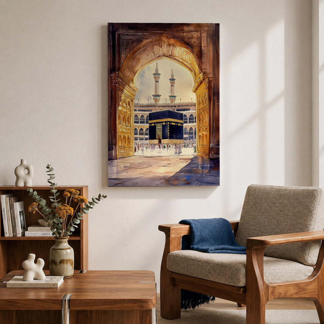 Premium framed Islamic art on museum-grade canvas