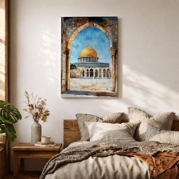 Heritage Masjid Al-Aqsa art on premium framed canvas