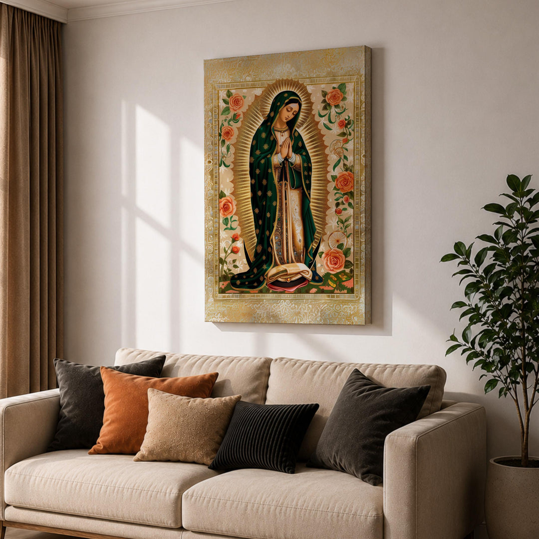 Altarpiece-inspired wall art for sacred space