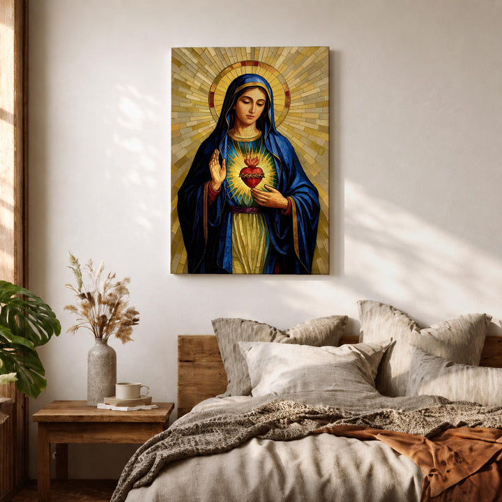 frame edge and hanging orientation of canvas art