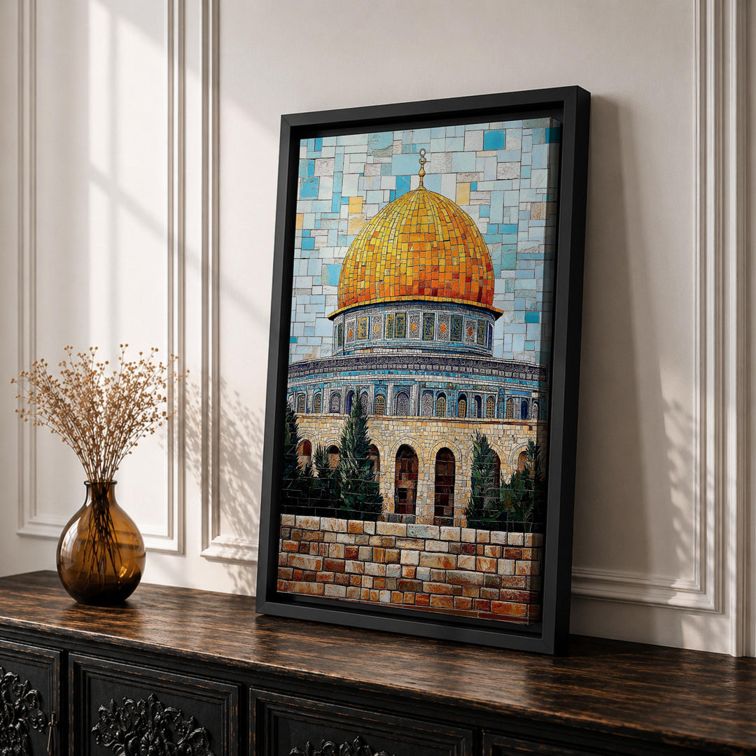 Abstract Islamic Art wall decor featuring mosque dome