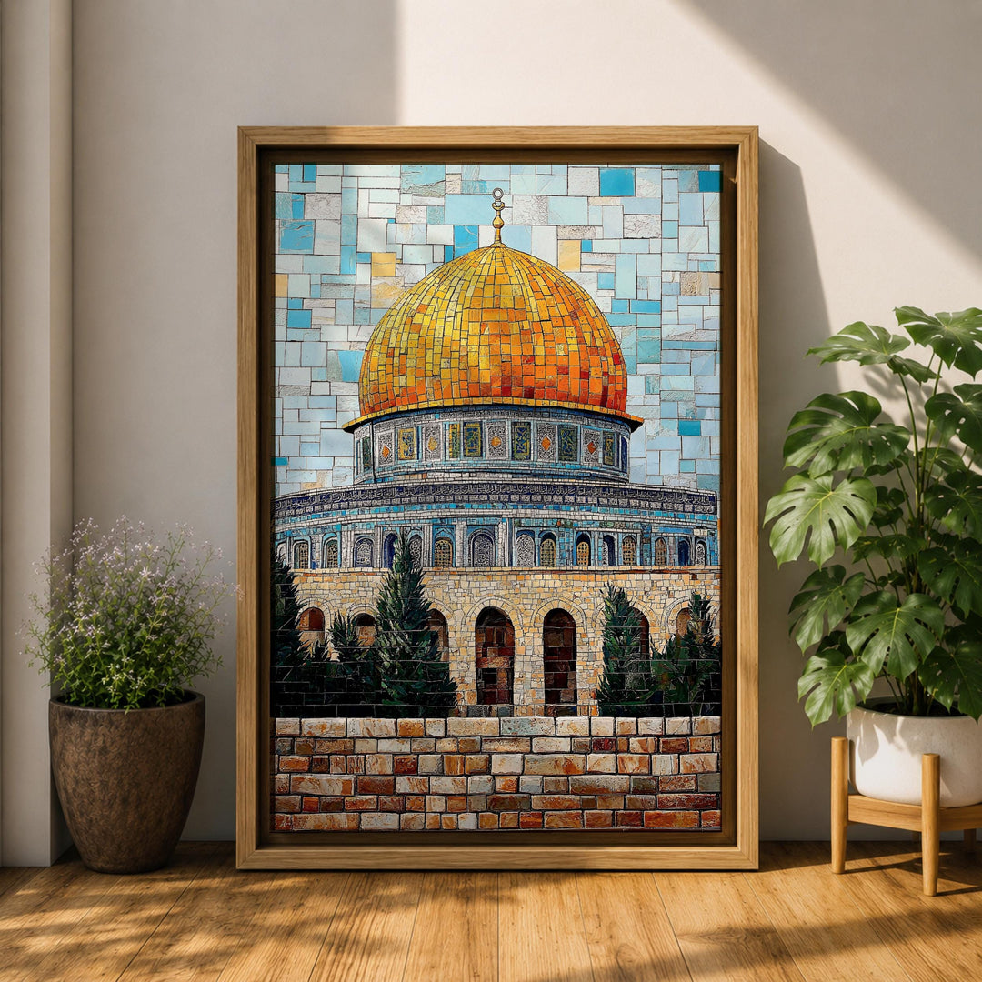 Premium gallery-grade canvas with protective frame finish