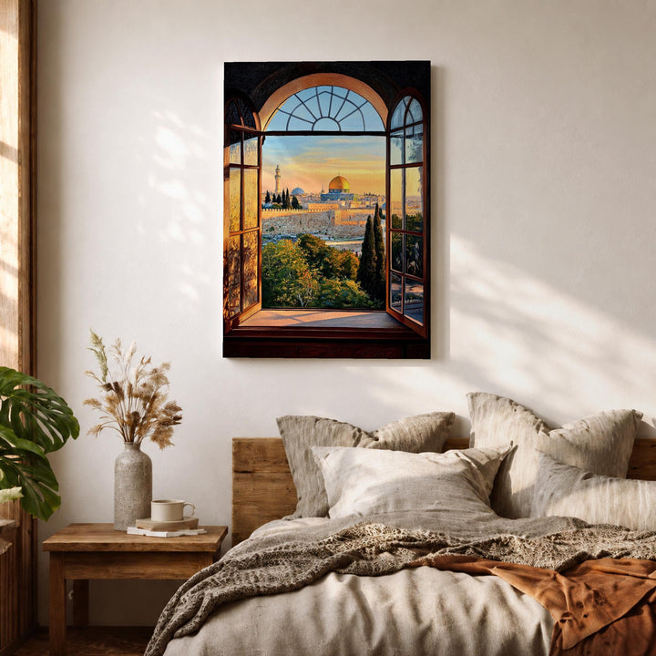 Premium hanging canvas print ready to display