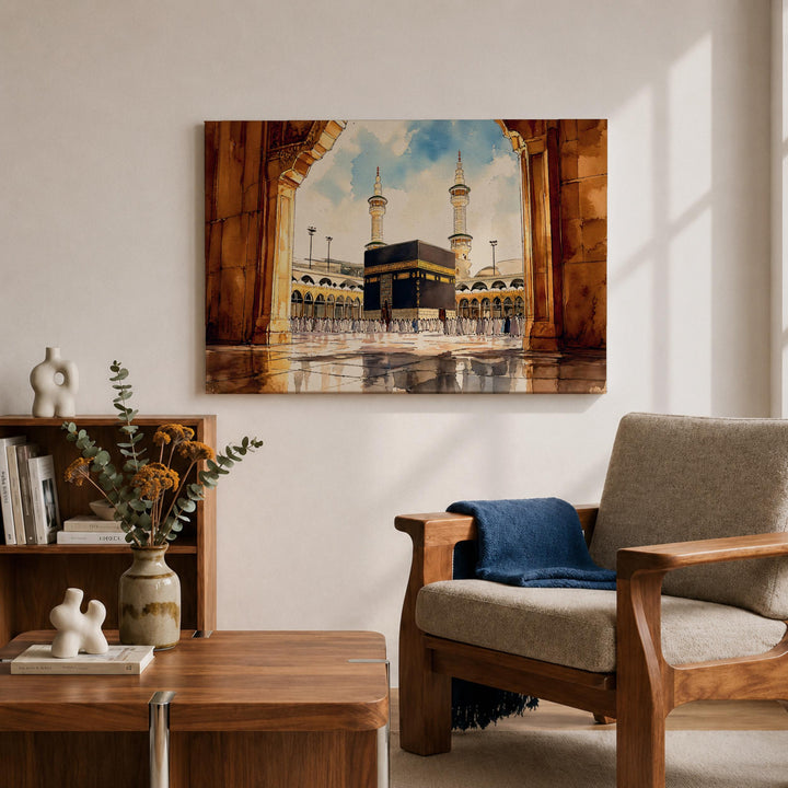 home decor kaaba wall art for prayer room or hall