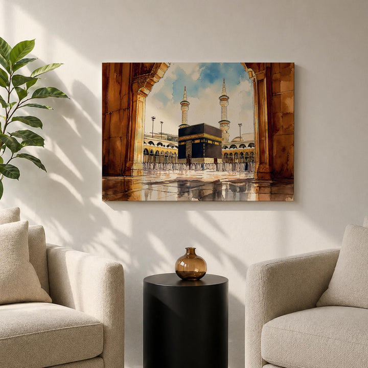 kaaba arch view artwork suitable for shelves and walls