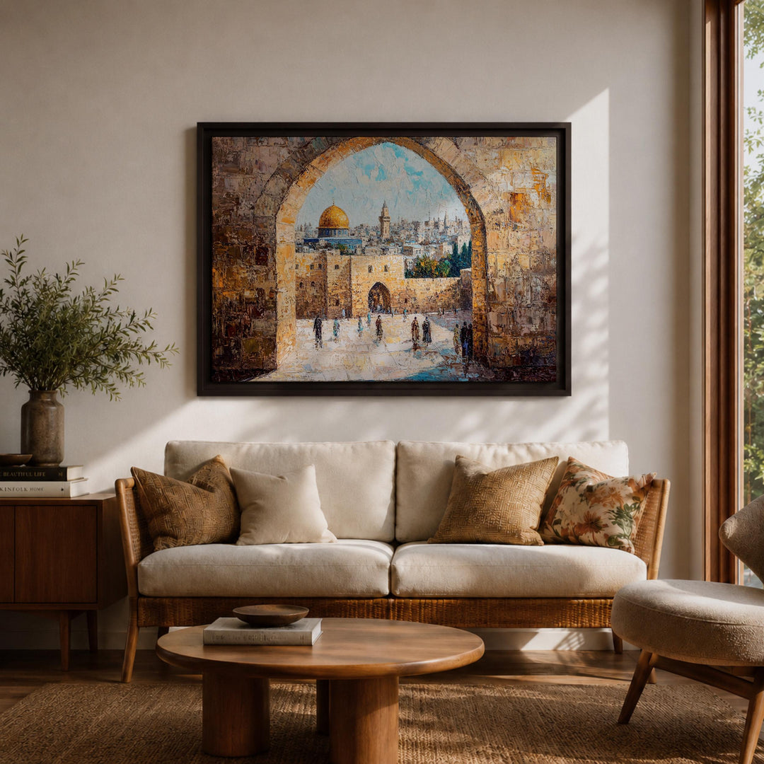 Museum-grade framed canvas artwork for living spaces