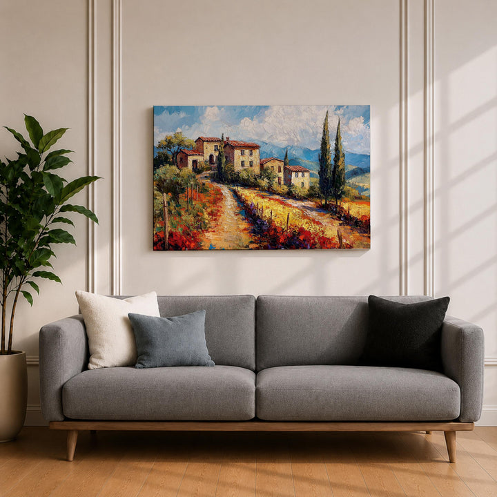 Elegant landscape wall art for living room or entry