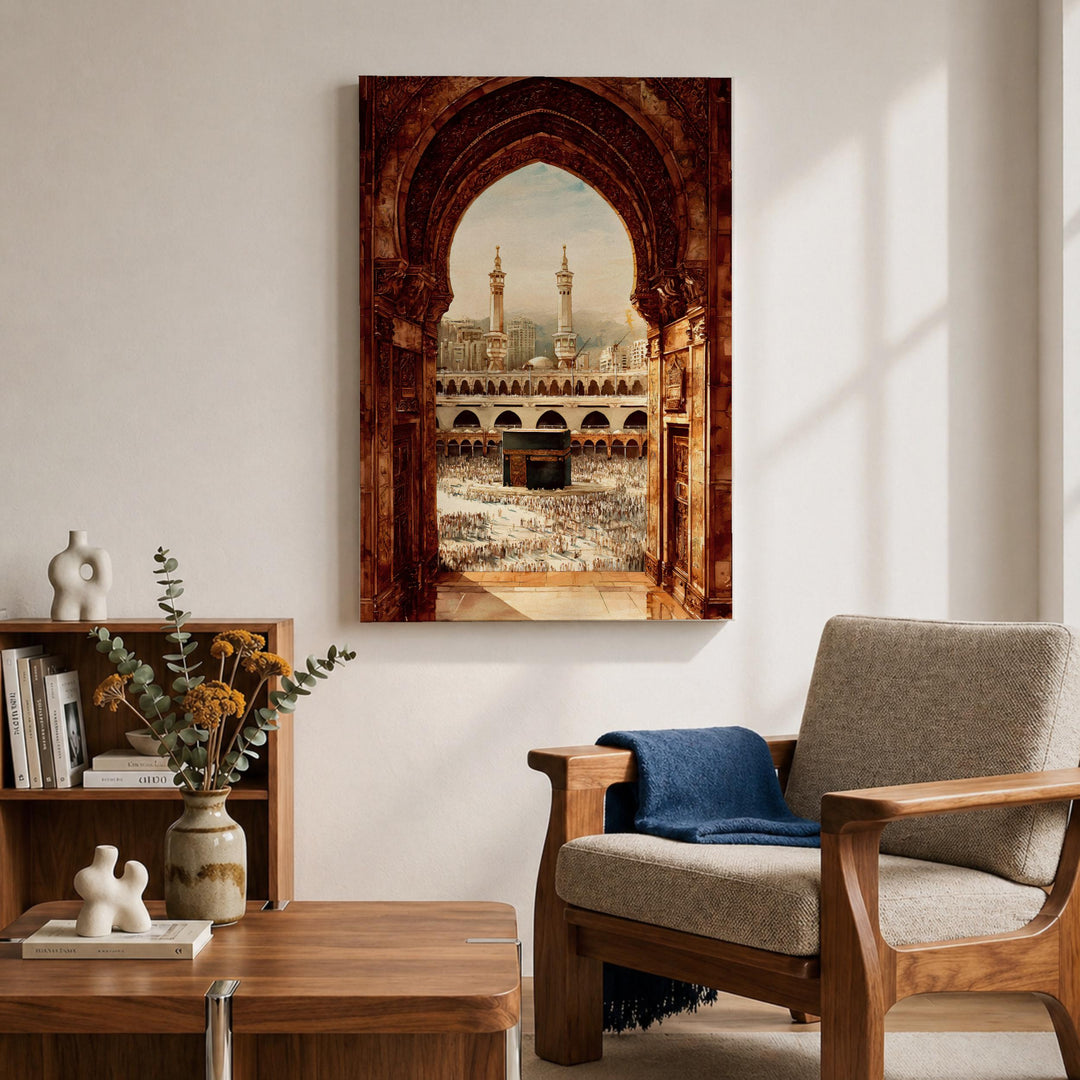 luxury wall art framed canvas featuring sacred arch